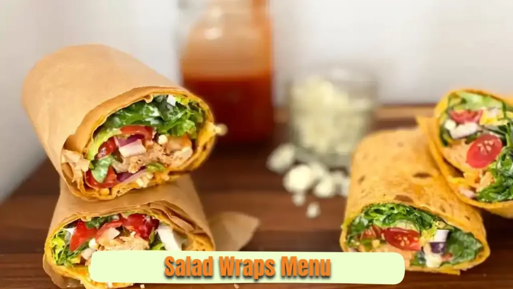 Salad Wraps Menu